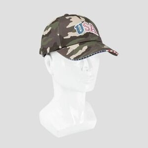 Wemco‎ Men's USA Baseball Hat Camo Green Adjustable One Size